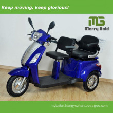 EEC Approved Three Wheel Electric Handicapped Trike/ Tricycle/ Scooter with Two Seats